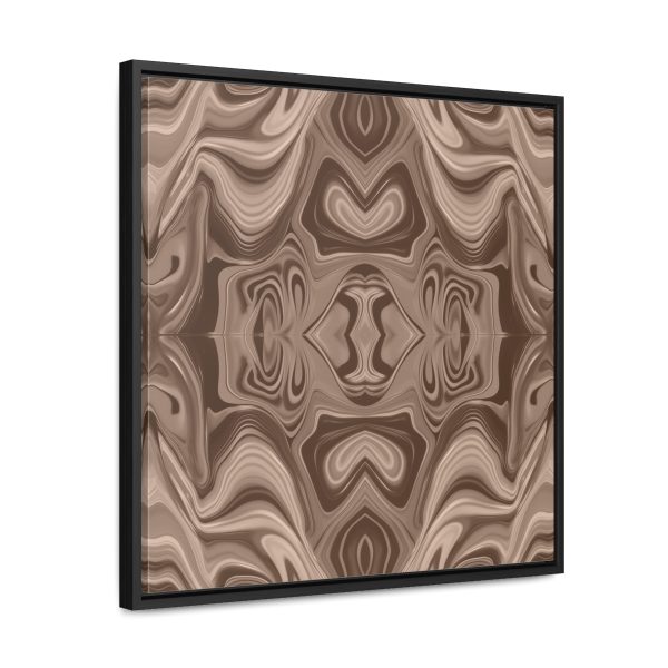 Lipnotic Kaleidoscope Background In Almondine 02 - Gallery Canvas Wraps, Square Frame - Image 47