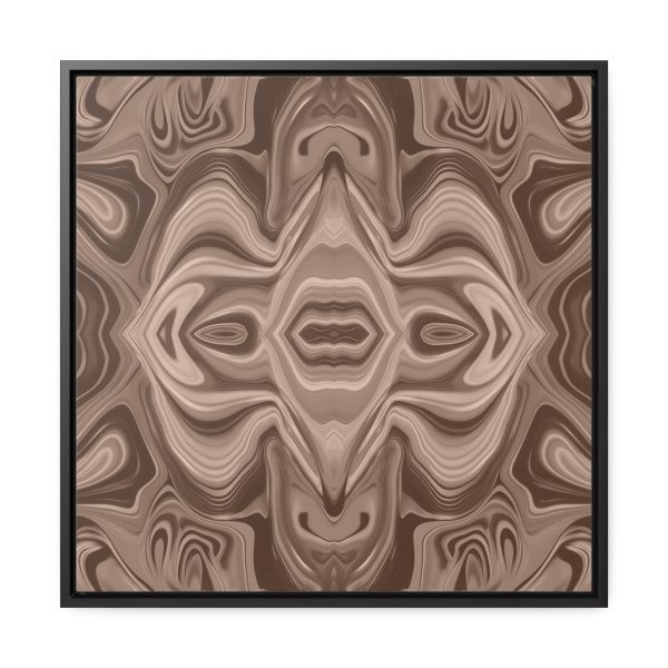 Lipnotic Kaleidoscope Background In Almondine 03 - Gallery Canvas Wraps, Square Frame - Image 46