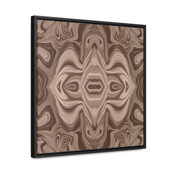 Lipnotic Kaleidoscope Background In Almondine 03 - Gallery Canvas Wraps, Square Frame - Image 47