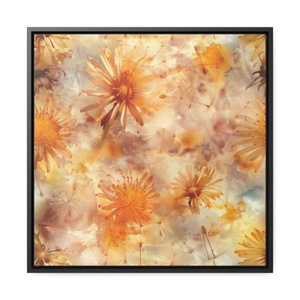 Dandelion Amber Inclusion Print - Gallery Canvas Wraps, Square Frame - Image 46