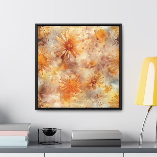 Dandelion Amber Inclusion Print - Gallery Canvas Wraps, Square Frame - Image 49