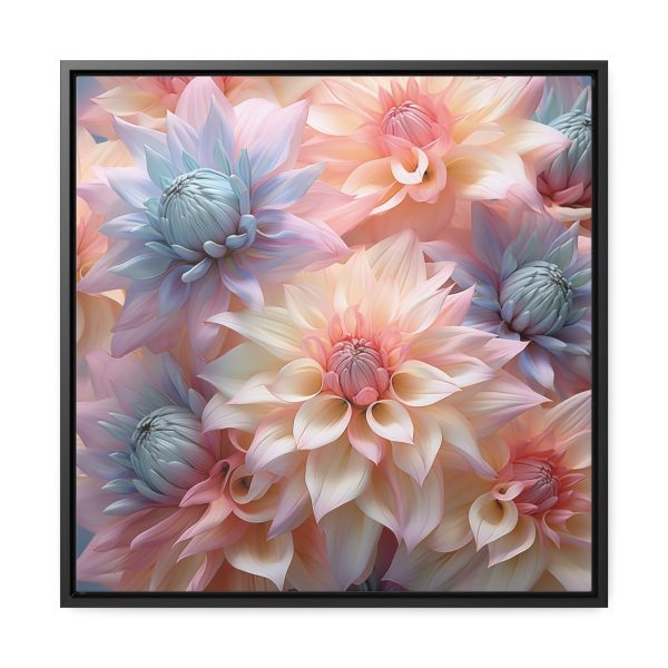 Pastel Fantasy Baroque Floral 01 - Gallery Canvas Wraps, Square Frame - Image 46