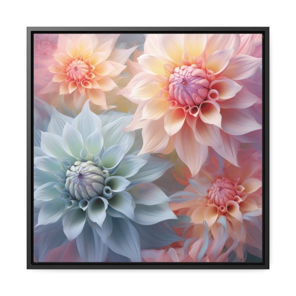 Pastel Fantasy Baroque Floral 02 - Gallery Canvas Wraps, Square Frame - Image 46