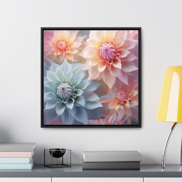 Pastel Fantasy Baroque Floral 02 - Gallery Canvas Wraps, Square Frame - Image 49