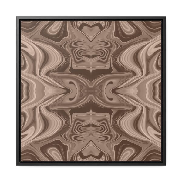 Lipnotic Kaleidoscope Background In Almondine 01 - Gallery Canvas Wraps, Square Frame - Image 46