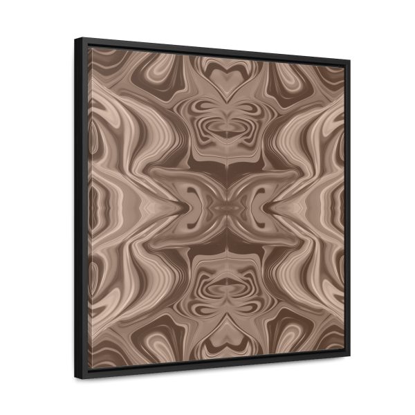 Lipnotic Kaleidoscope Background In Almondine 01 - Gallery Canvas Wraps, Square Frame - Image 47