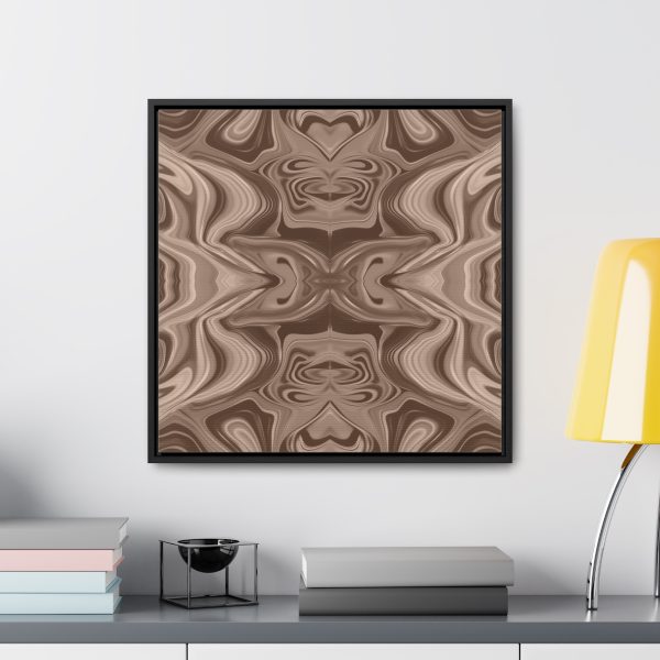 Lipnotic Kaleidoscope Background In Almondine 01 - Gallery Canvas Wraps, Square Frame - Image 49