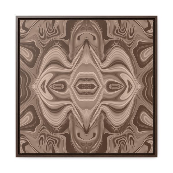 Lipnotic Kaleidoscope Background In Almondine 03 - Gallery Canvas Wraps, Square Frame - Image 51