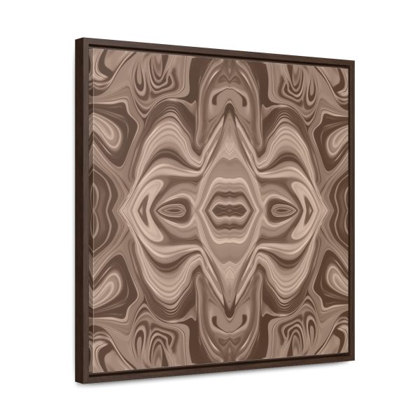 Lipnotic Kaleidoscope Background In Almondine 03 - Gallery Canvas Wraps, Square Frame - Image 52