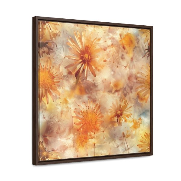 Dandelion Amber Inclusion Print - Gallery Canvas Wraps, Square Frame - Image 52