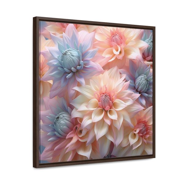 Pastel Fantasy Baroque Floral 01 - Gallery Canvas Wraps, Square Frame - Image 52