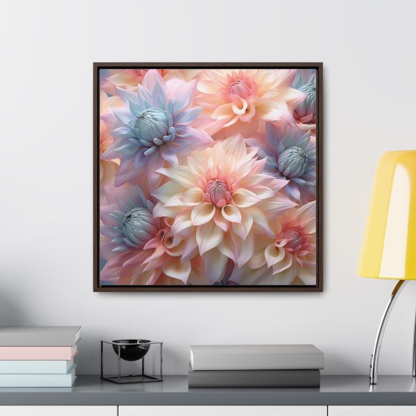 Pastel Fantasy Baroque Floral 01 - Gallery Canvas Wraps, Square Frame - Image 54