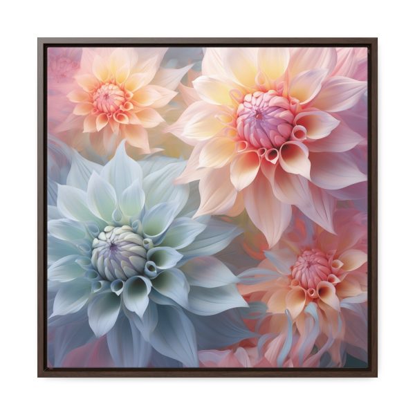 Pastel Fantasy Baroque Floral 02 - Gallery Canvas Wraps, Square Frame - Image 51