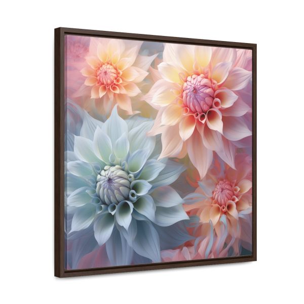 Pastel Fantasy Baroque Floral 02 - Gallery Canvas Wraps, Square Frame - Image 52