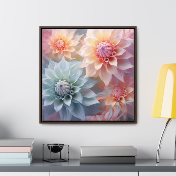 Pastel Fantasy Baroque Floral 02 - Gallery Canvas Wraps, Square Frame - Image 54