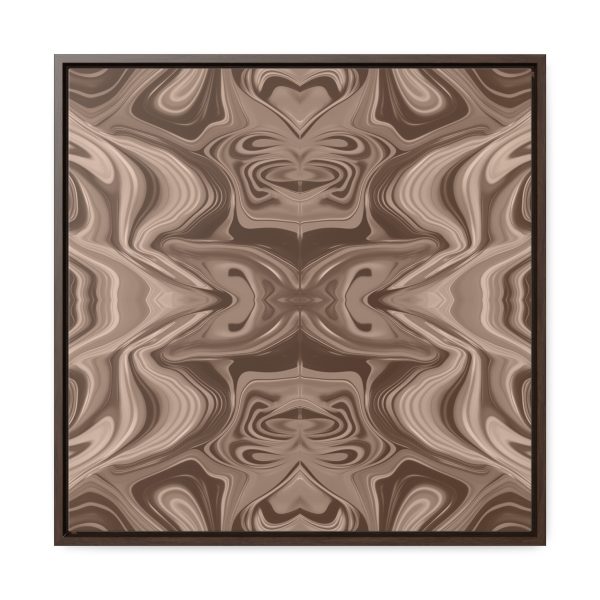 Lipnotic Kaleidoscope Background In Almondine 01 - Gallery Canvas Wraps, Square Frame - Image 51