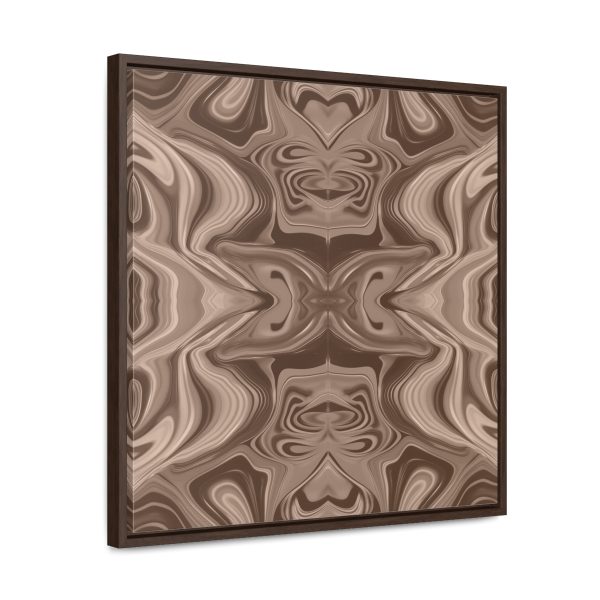 Lipnotic Kaleidoscope Background In Almondine 01 - Gallery Canvas Wraps, Square Frame - Image 52