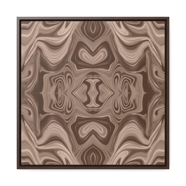 Lipnotic Kaleidoscope Background In Almondine 02 - Gallery Canvas Wraps, Square Frame - Image 51