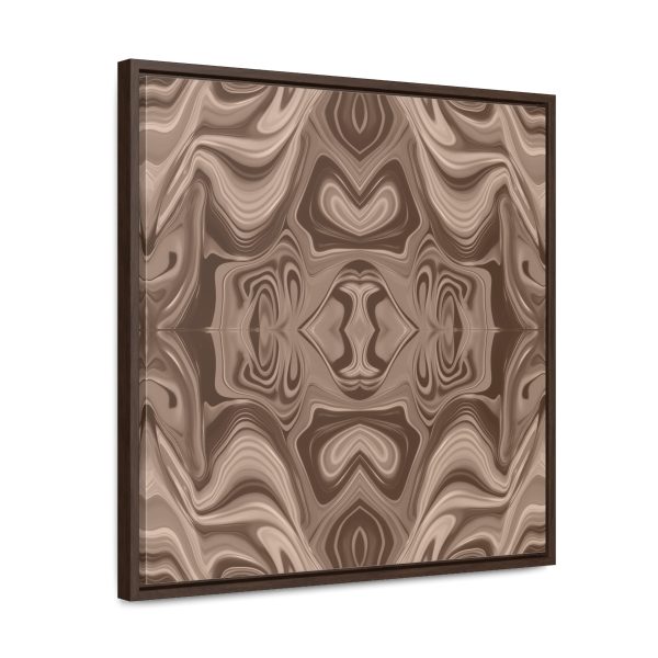 Lipnotic Kaleidoscope Background In Almondine 02 - Gallery Canvas Wraps, Square Frame - Image 52