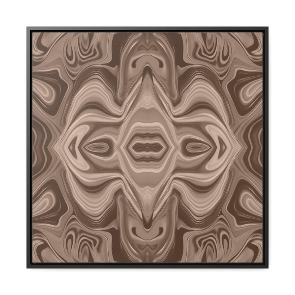 Lipnotic Kaleidoscope Background In Almondine 03 - Gallery Canvas Wraps, Square Frame - Image 56