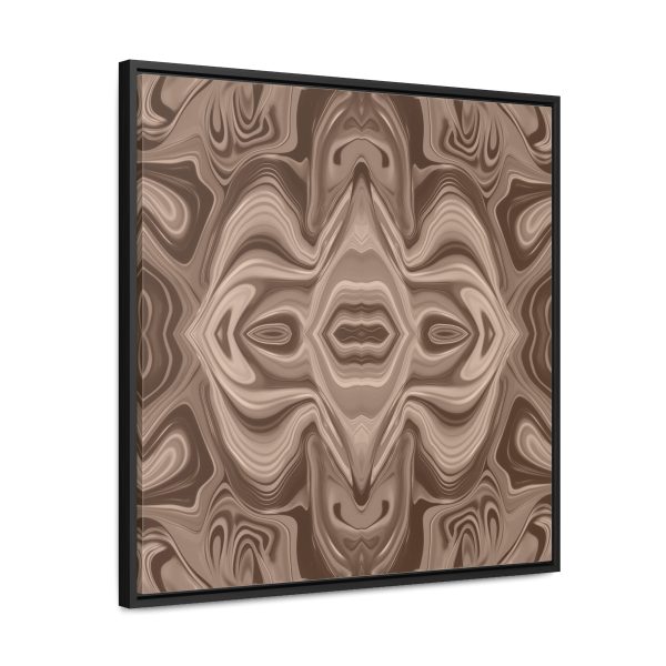 Lipnotic Kaleidoscope Background In Almondine 03 - Gallery Canvas Wraps, Square Frame - Image 57