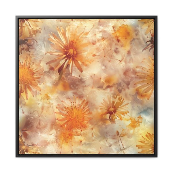 Dandelion Amber Inclusion Print - Gallery Canvas Wraps, Square Frame - Image 56