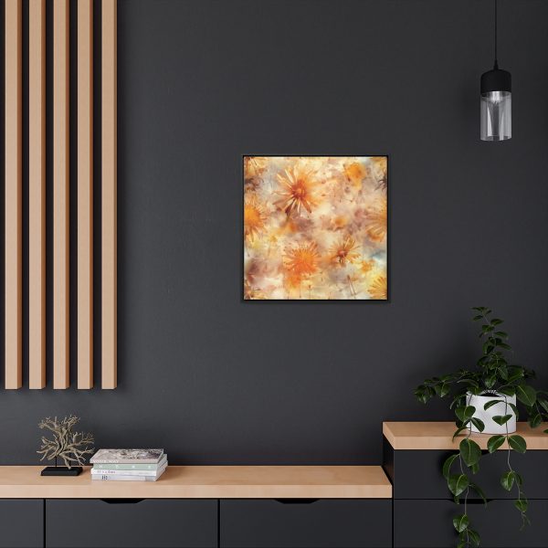 Dandelion Amber Inclusion Print - Gallery Canvas Wraps, Square Frame - Image 60