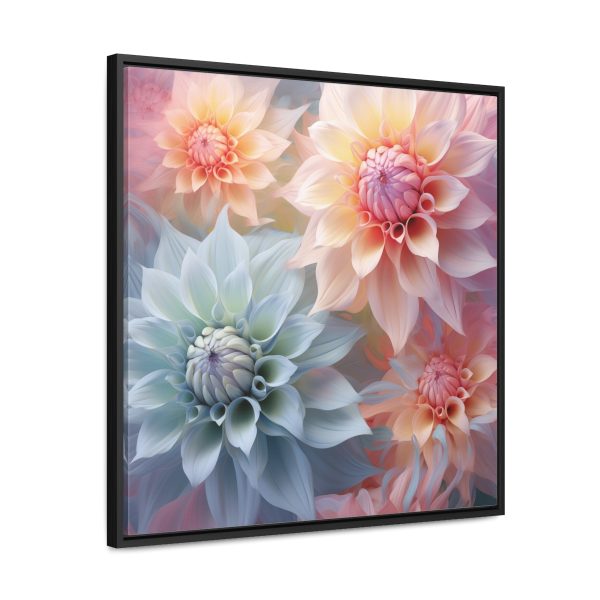 Pastel Fantasy Baroque Floral 02 - Gallery Canvas Wraps, Square Frame - Image 57