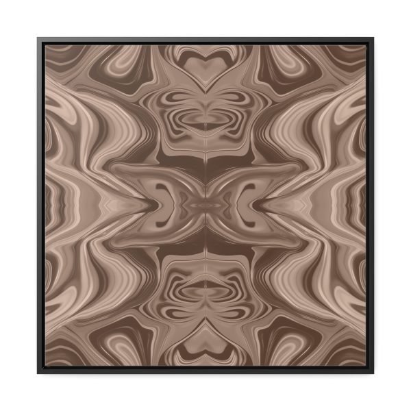 Lipnotic Kaleidoscope Background In Almondine 01 - Gallery Canvas Wraps, Square Frame - Image 56