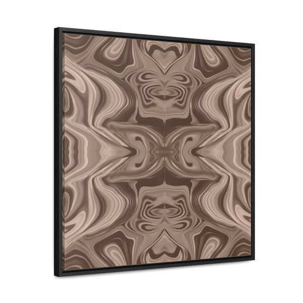 Lipnotic Kaleidoscope Background In Almondine 01 - Gallery Canvas Wraps, Square Frame - Image 57