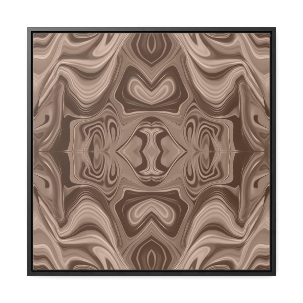 Lipnotic Kaleidoscope Background In Almondine 02 - Gallery Canvas Wraps, Square Frame - Image 56