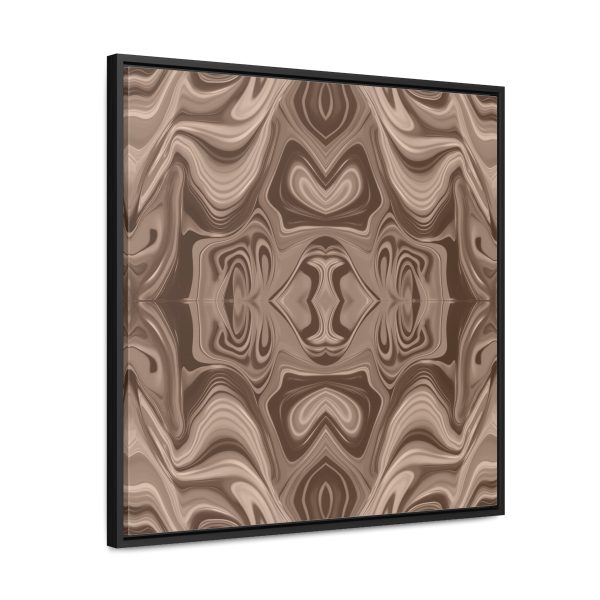 Lipnotic Kaleidoscope Background In Almondine 02 - Gallery Canvas Wraps, Square Frame - Image 57