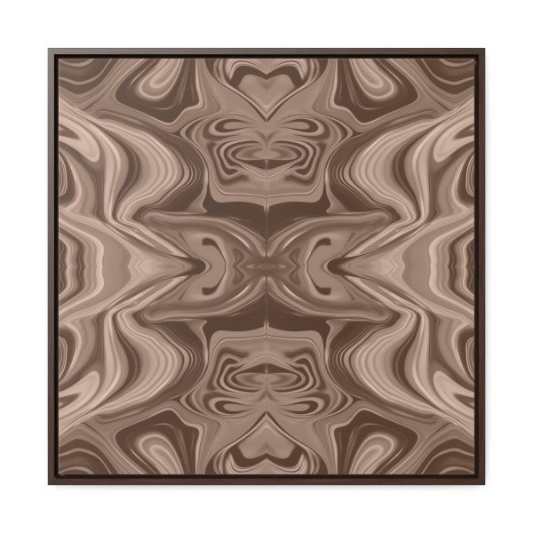 Lipnotic Kaleidoscope Background In Almondine 01 - Gallery Canvas Wraps, Square Frame - Image 61