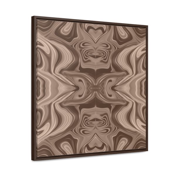 Lipnotic Kaleidoscope Background In Almondine 01 - Gallery Canvas Wraps, Square Frame - Image 62