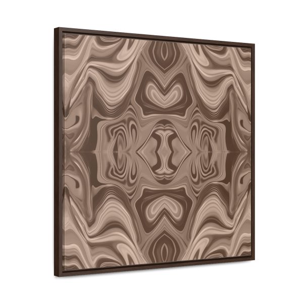 Lipnotic Kaleidoscope Background In Almondine 02 - Gallery Canvas Wraps, Square Frame - Image 62