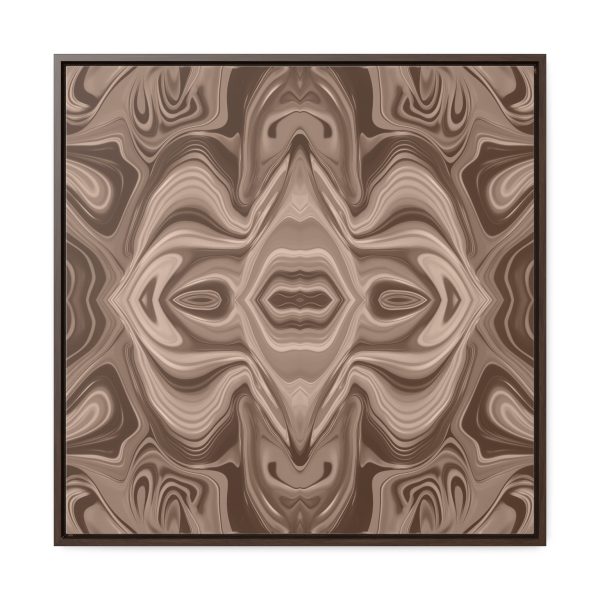 Lipnotic Kaleidoscope Background In Almondine 03 - Gallery Canvas Wraps, Square Frame - Image 61