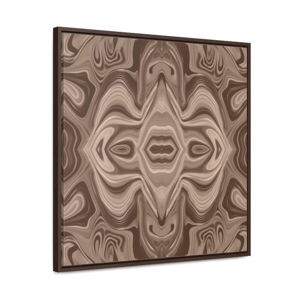 Lipnotic Kaleidoscope Background In Almondine 03 - Gallery Canvas Wraps, Square Frame - Image 62