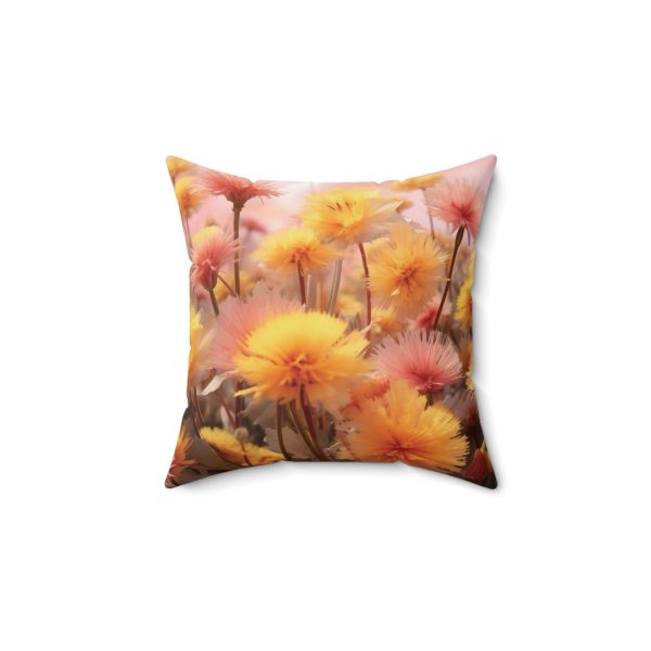 Fuzzy Dandelion Fantasy - Spun Polyester Square Pillow - Image 4