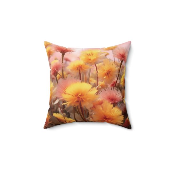 Fuzzy Dandelion Fantasy - Spun Polyester Square Pillow - Image 5