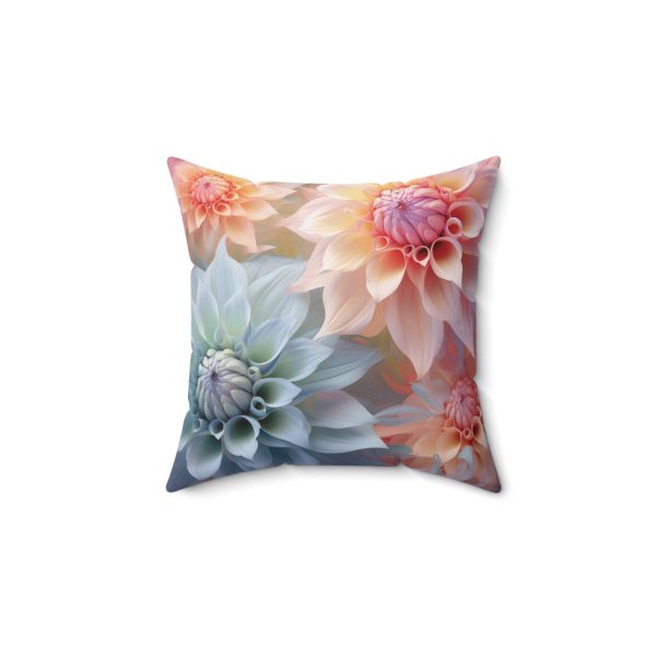 Pastel Fantasy Baroque Floral 02 - Spun Polyester Square Pillow - Image 4