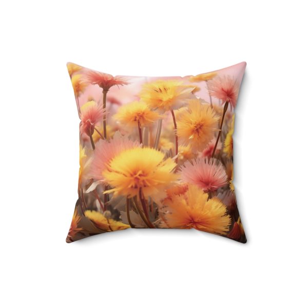 Fuzzy Dandelion Fantasy - Spun Polyester Square Pillow - Image 7