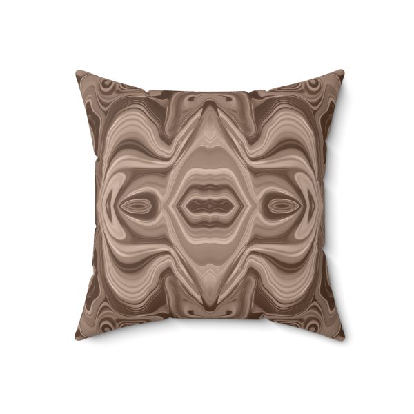 Lipnotic Kaleidoscope Background In Almondine 03 - Spun Polyester Square Pillow - Image 11