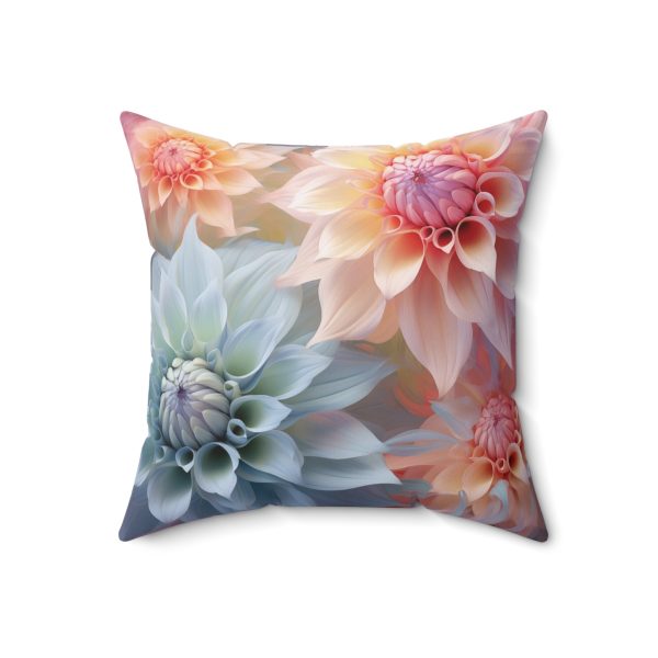 Pastel Fantasy Baroque Floral 02 - Spun Polyester Square Pillow - Image 11