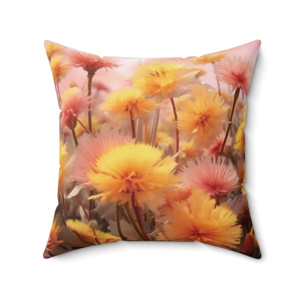 Fuzzy Dandelion Fantasy - Spun Polyester Square Pillow