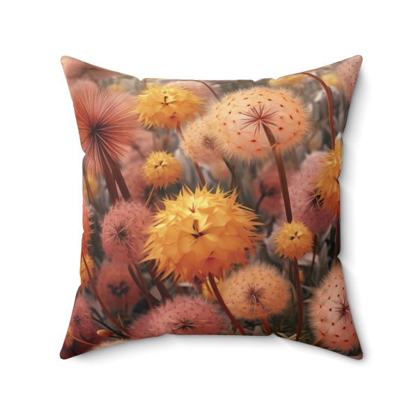 Autumn Dandelion Dream - Spun Polyester Square Pillow - Image 2