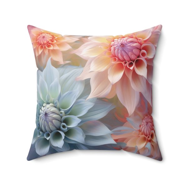 Pastel Fantasy Baroque Floral 02 - Spun Polyester Square Pillow