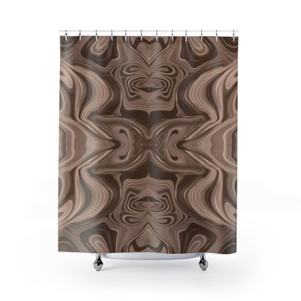 Lipnotic Kaleidoscope Background In Almondine 01 - Shower Curtain