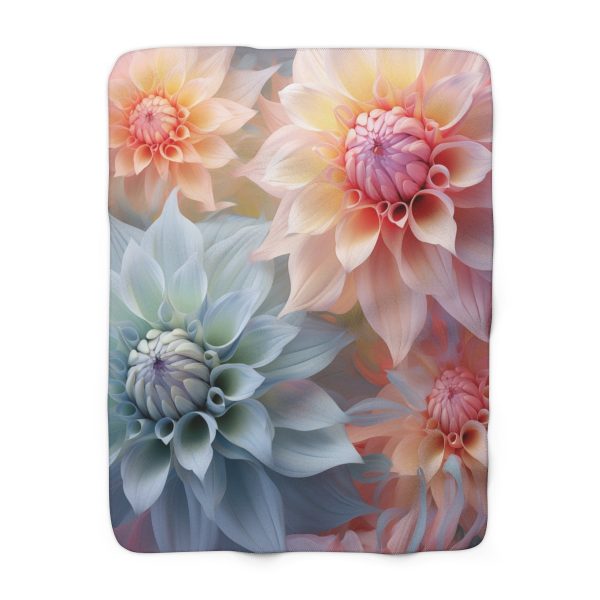 Pastel Fantasy Baroque Floral 02 - Sherpa Fleece Blanket