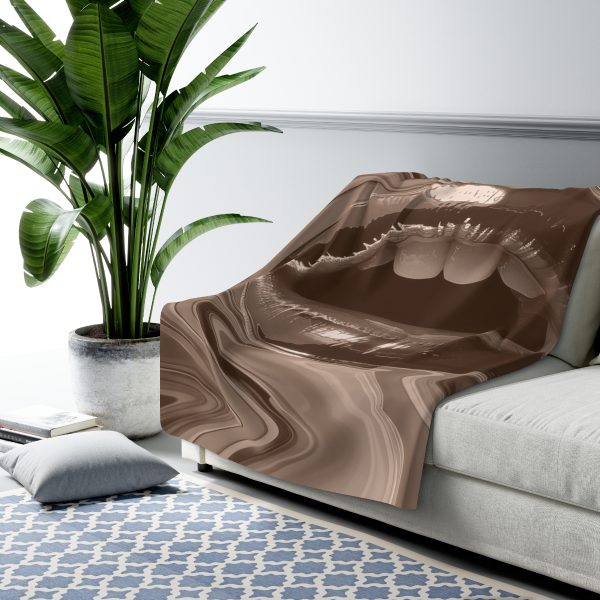 Lipnotic In Almondine - Sherpa Fleece Blanket - Image 3