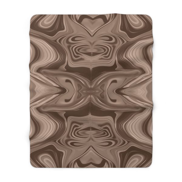 Lipnotic Kaleidoscope Background In Almondine 01 - Sherpa Fleece Blanket - Image 5